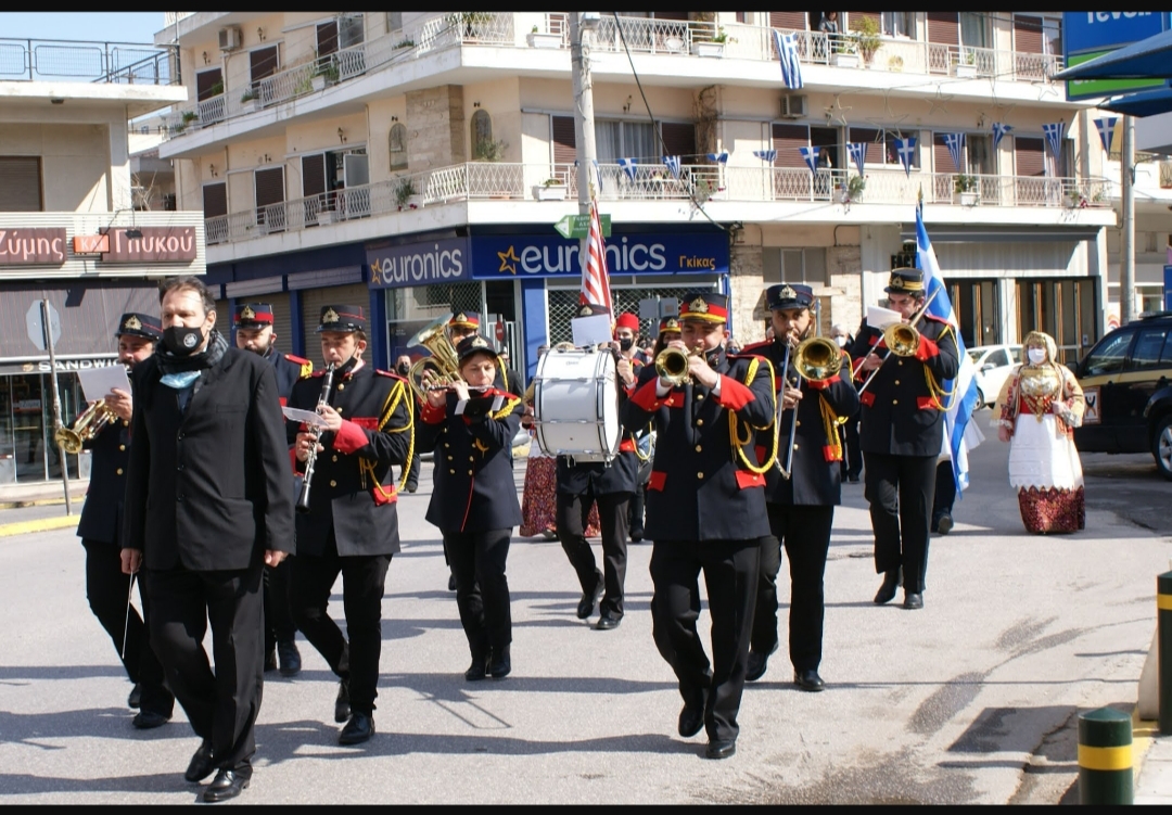 Ιδιαίτερα λαμπερή  παρουσία της Φιλαρμονικής του Δήμου  Αχαρνών στον εορτασμό του πανηγυριού της Ζωοδόχου Πηγής 